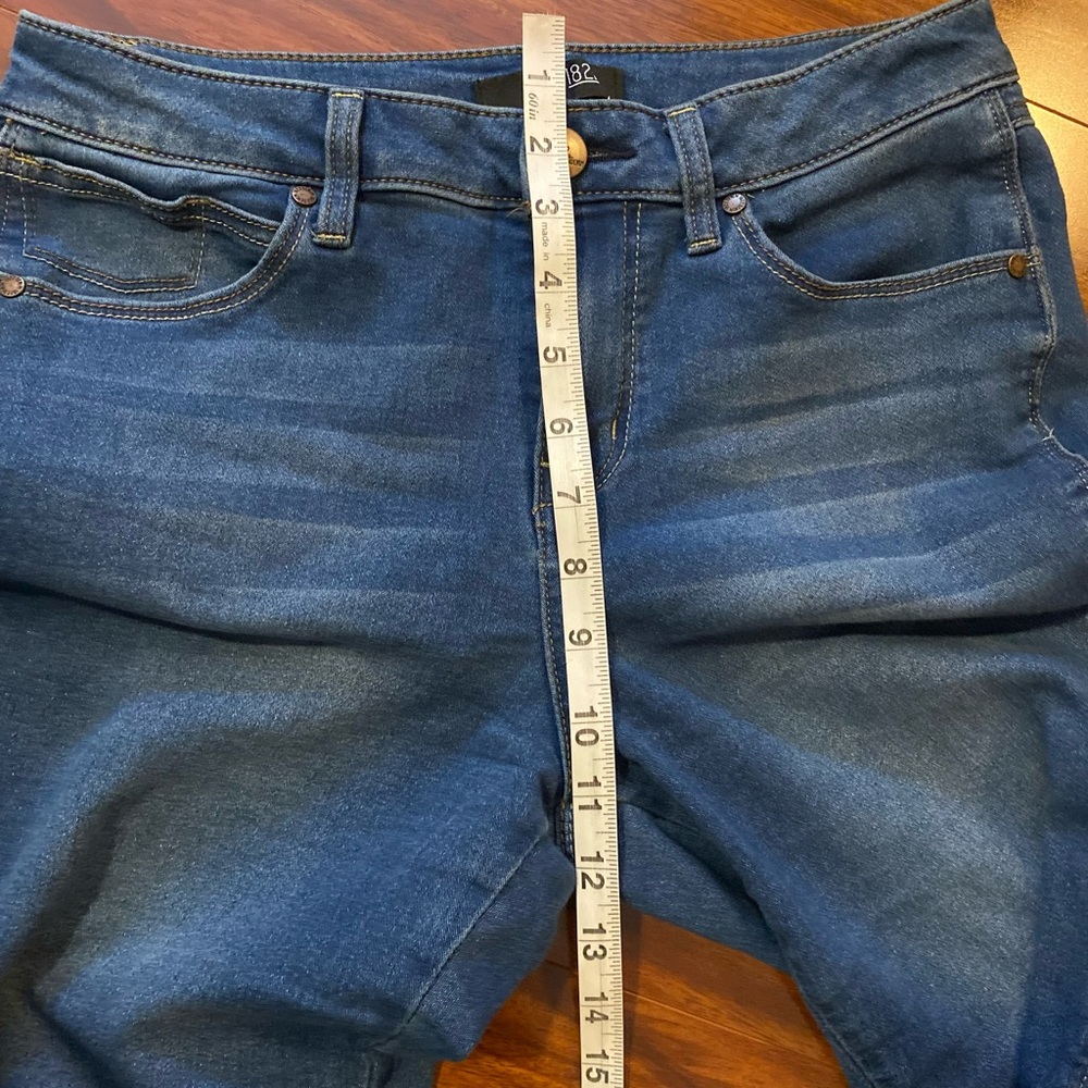 1822 Denim Women's Blue High rise Stretch Slim skinny Jeans size 10 - Picture 8 of 9